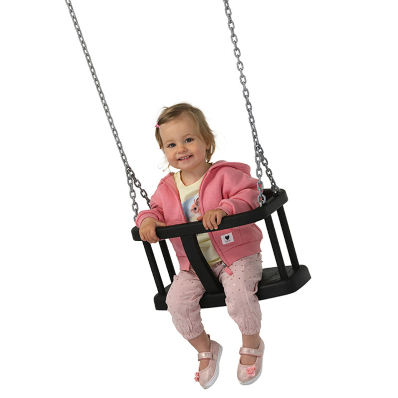 Rubber enclosed swing seat КВТ PURE, red