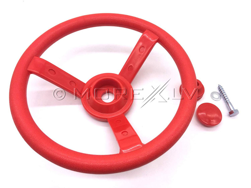 Kids steering wheel with hardware, КВТ, Ø 300 mm, red
