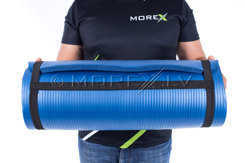 Yoga pilates exercise sport mat 179х1,5х60 cm, blue