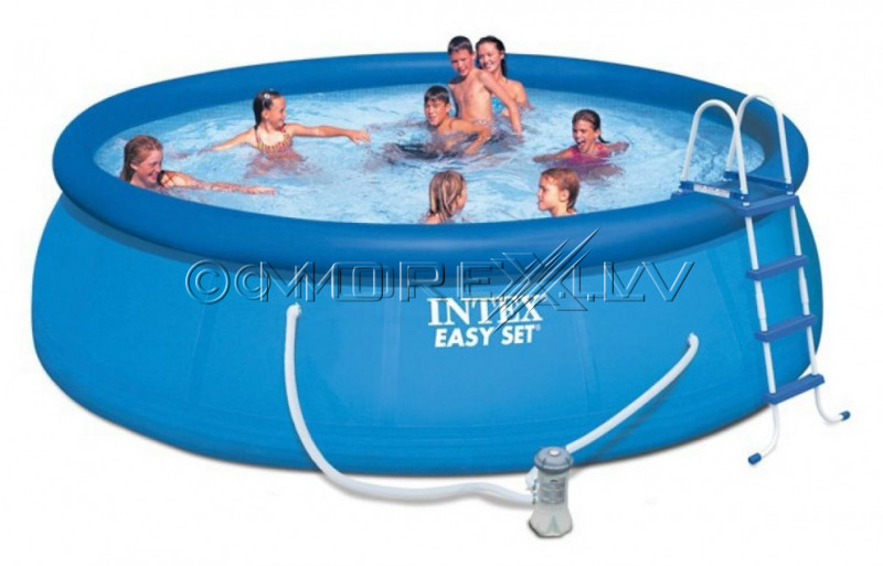 Baseinas Intex Easy Set Pool 457x122 cm, su filtruojančiu siurbliu ir priedais (26168)