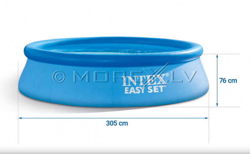 Pripučiamas baseinas Intex Easy Set Pool 305х76 cm, su filtruojančiu siurbliu (28122)