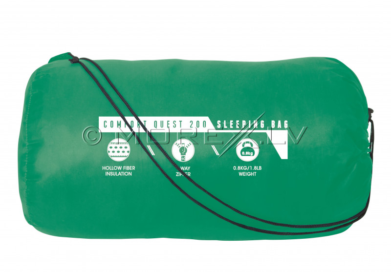 Спальный мешок Comfort Quest 200, 220x75x50 сm, Зеленый 68054