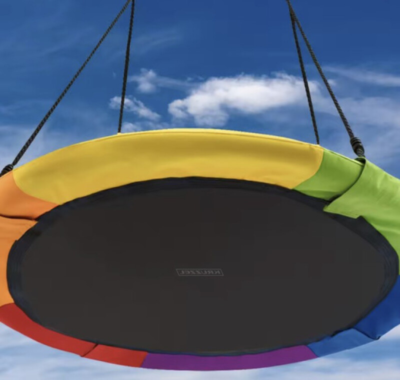 Laste Kiigekure pesa Ø 110 cm, mitmevärviline