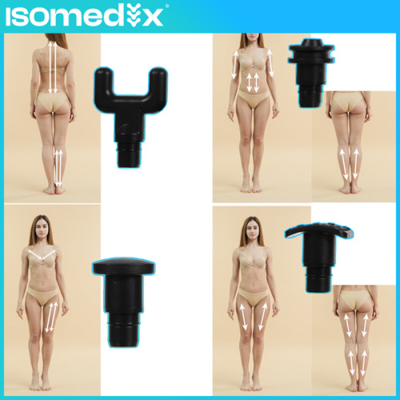 Massaažipüstol Isomedix, 12 otsikuga