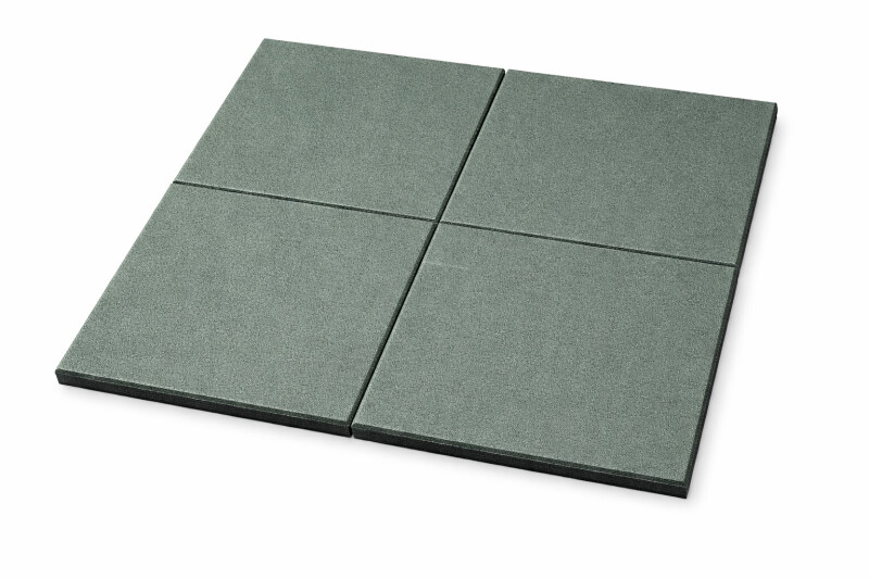 Резиновая защитная плитка KBT 50x50x4,5см 4 шт., зелёный