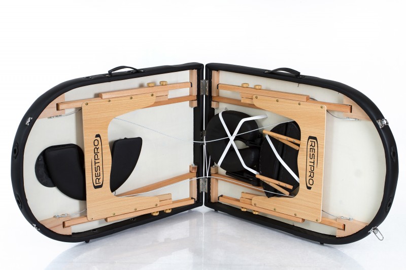 Kokkupandav massaažilaud RESTPRO® Classic Oval 2 Black