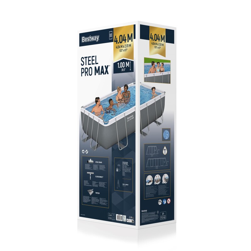 Bassein Bestway 56441 Power Steel 404x201x100 cm