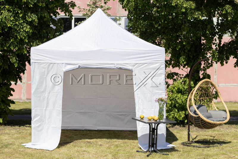 Pop Up kokkupandav telk 2.92x2.92 m, seintega, valge, H-seeria, teras (telk, paviljon, varikatus)