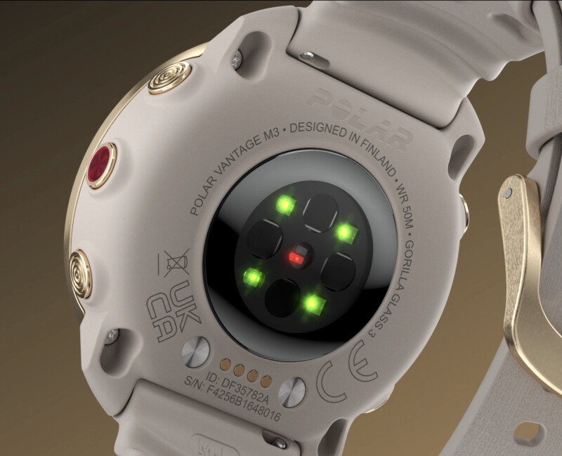 Spordikell POLAR VANTAGE M3 GREY-GOLD, S-L
