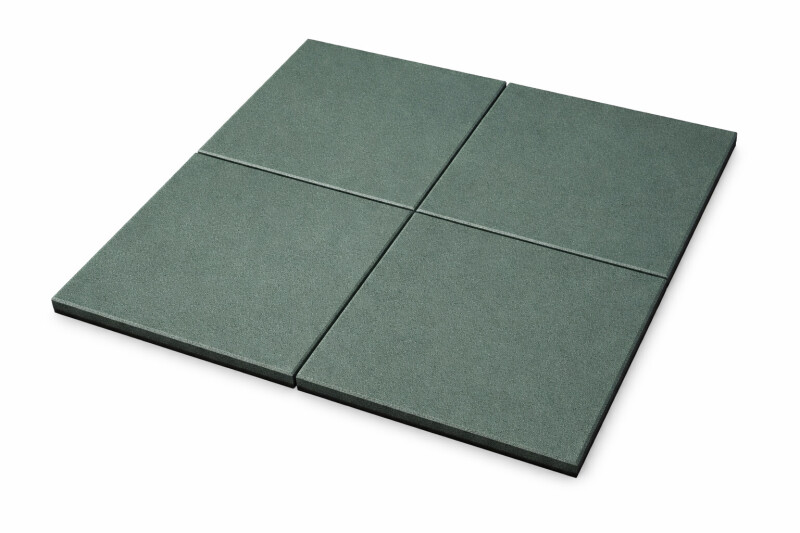 Kummist turvaplaat KBT 50×50×4,5cm 4tk., roheline