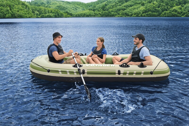 Надувная трехместная лодка Bestway Voyager X3 Raft, 294x137x46 cm, 65164