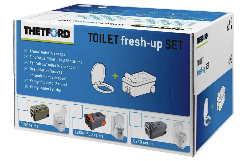 Värskenduskomplekt Fresh-Up Set kassetttualetile Thetford C250/C260