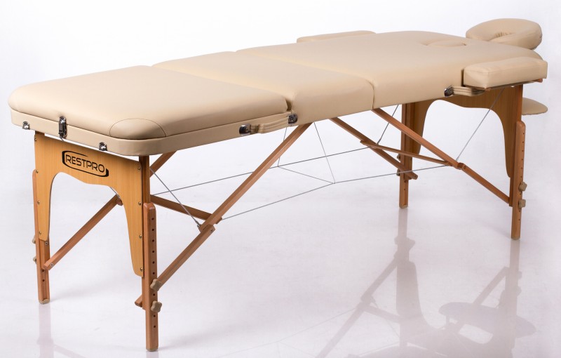 Kokkupandav massaažilaud RESTPRO® Memory 3 Beige