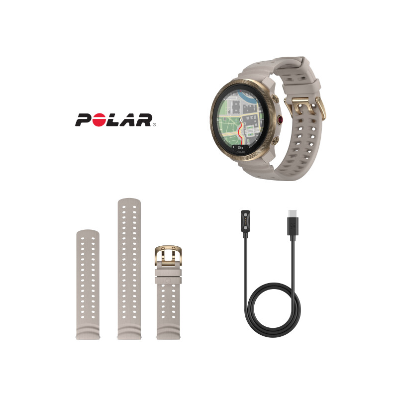 Spordikell POLAR VANTAGE M3 GREY-GOLD, S-L
