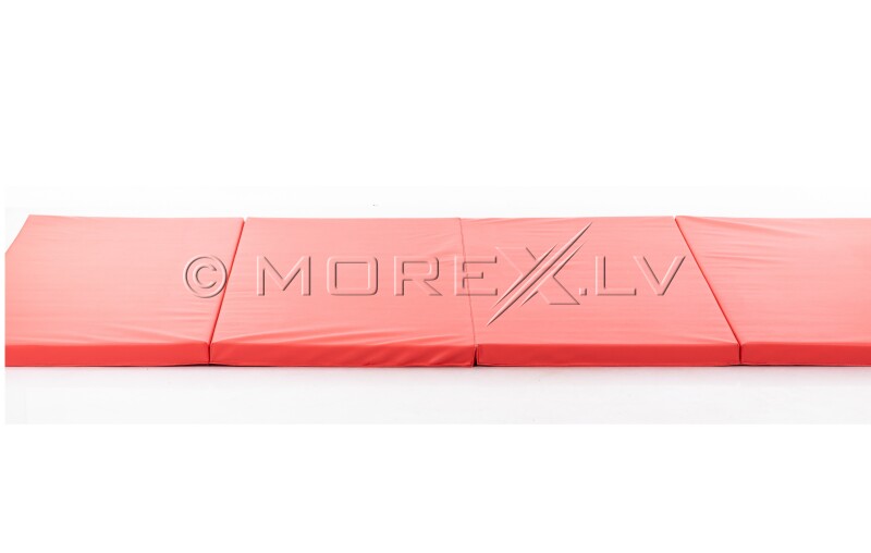 Folding sports mat 122x244cm red