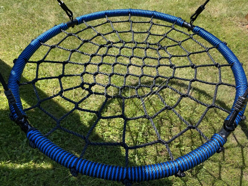Children's swing Stork nest NEST-5, Ø 100 cm, black-blue