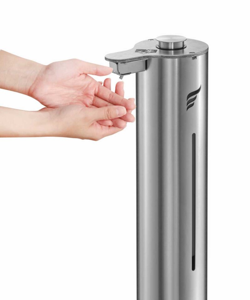 Бесконтактный Стенд Дезинфектор для Рук Breez KBT Серебристый