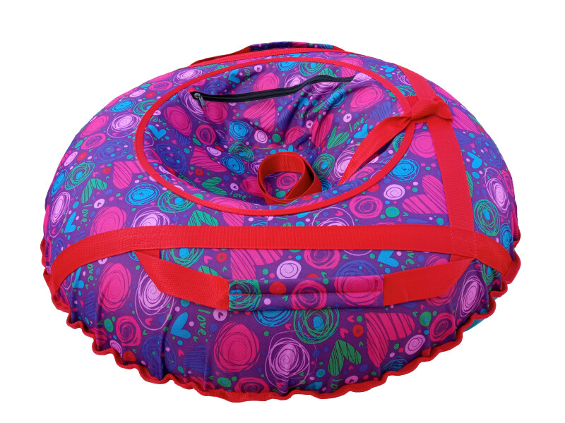 Inflatable Sled “Love is” 95 cm, Pink-Violet
