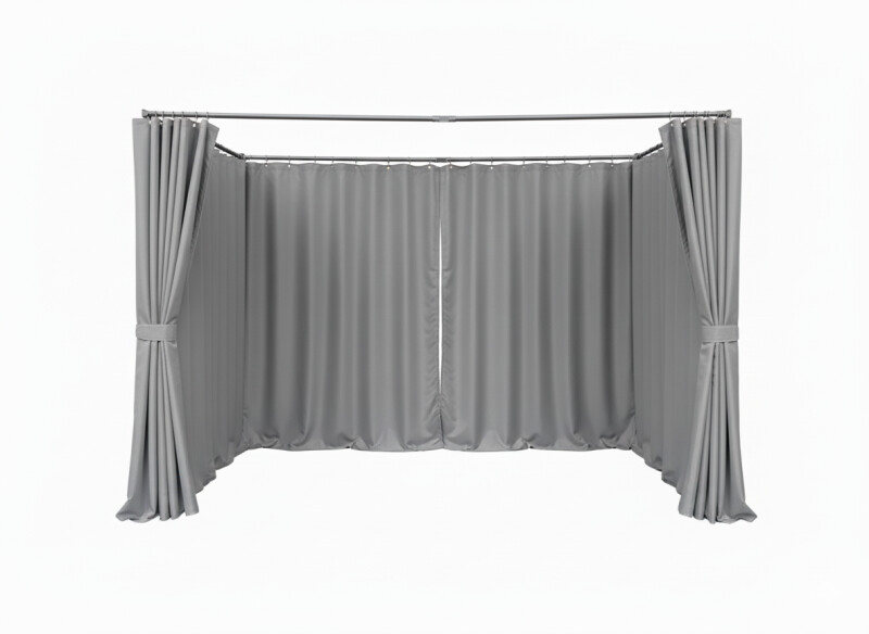 Külgkardinate komplekt 3x4 m pergolale (Täiskomplekt — 4 tk)