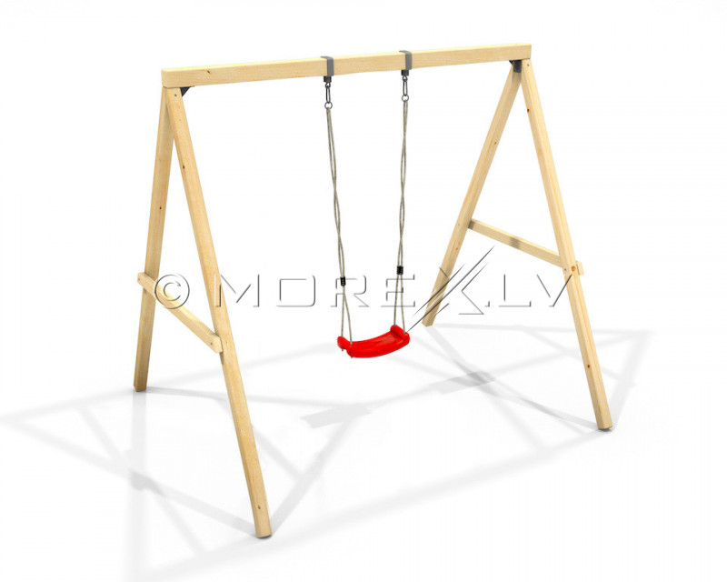 Plastic swing Just Fun, length 175 cm, red