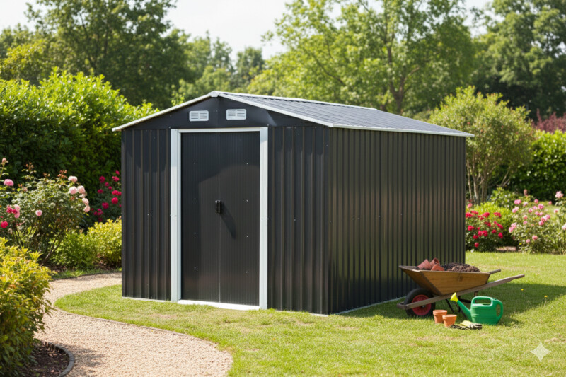 Metal Garden Storage Shed, 312x257x212 cm