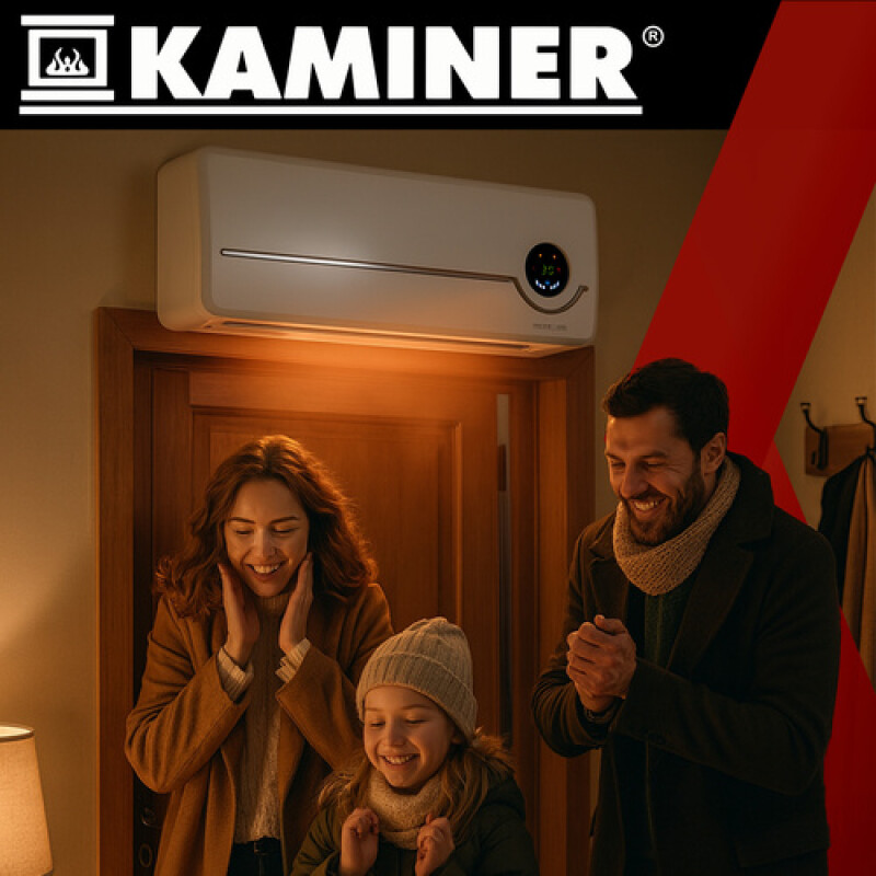 Seinale kinnitatav elektriradiaator 1000W / 2000W taimeriga, valge