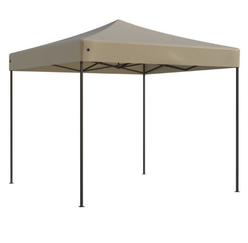 Pop Up kokkupandav telk 2.92x2.92 m, seinte ja katusega, Beež, seeria H, teras (telk, paviljon, varikatus)