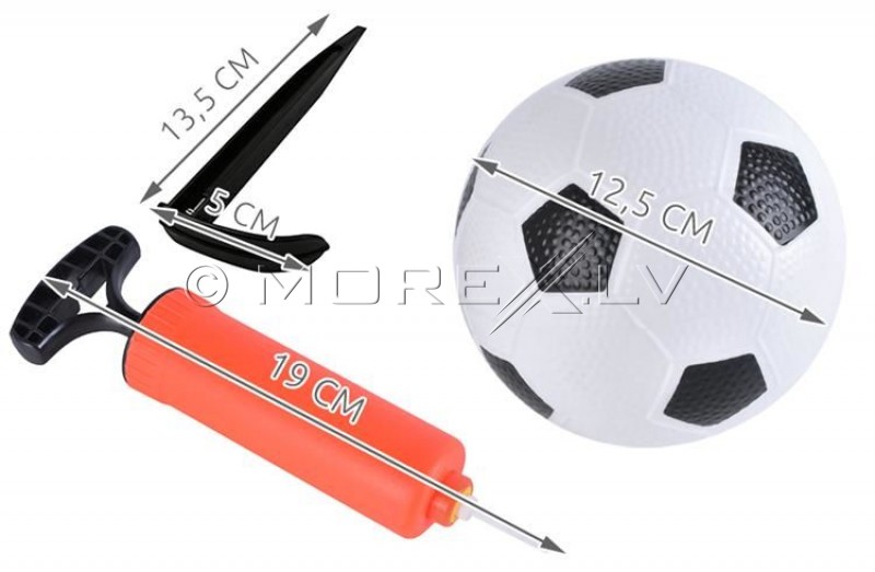 Futbolo vartai 116x38x79cm su kamuoliu ir siurbliu (00005617)