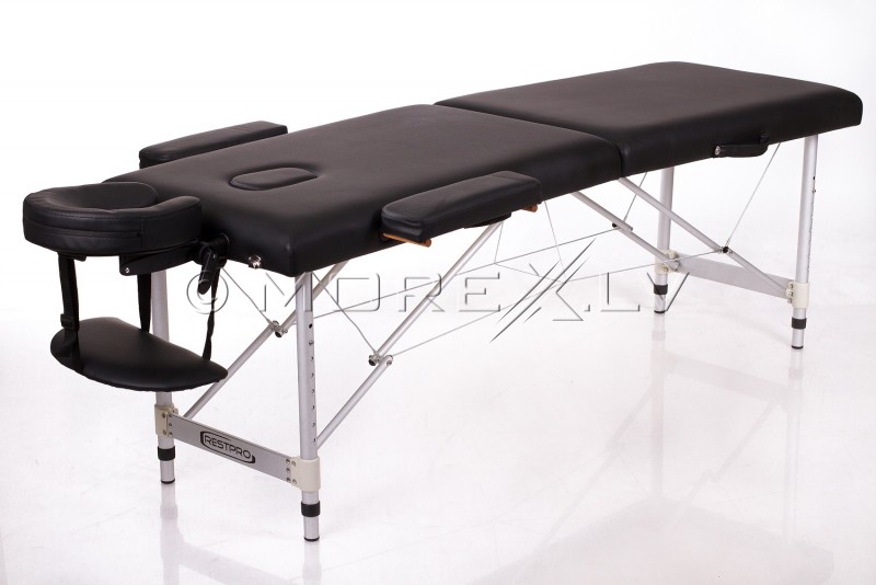 Masāžas galds + masāžas ruļļi RESTPRO® ALU 2 S Black