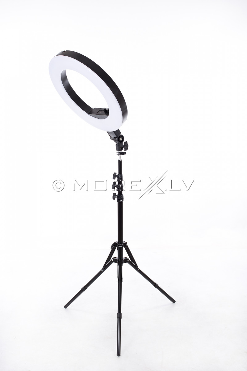 LED-rõngaslamp pildistamise ja filmimise jaoks Ø46 cm, 50W (9601LED-18)
