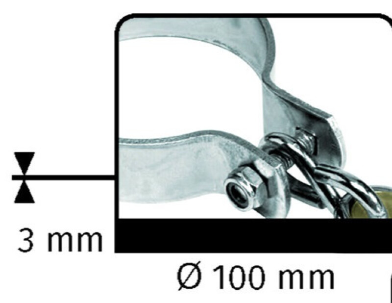 Kinnitus karabiiniga, ümmargune riputi Ø120 mm