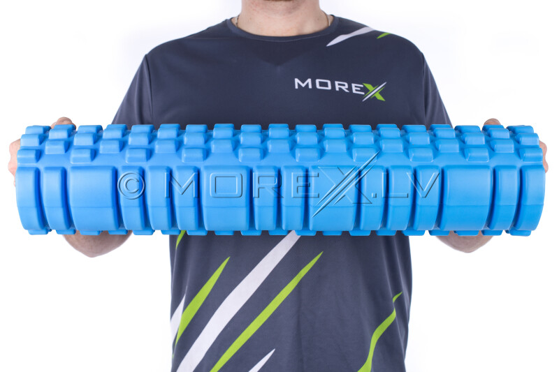 Massage Foam Roller Yoga Roller 14x62cm, sinine