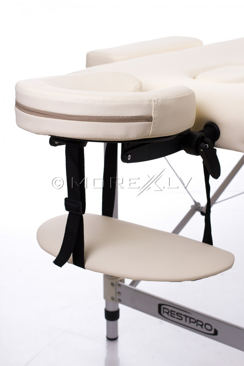 Massage Table + Massage Bolsters RESTPRO® ALU 2 L Cream