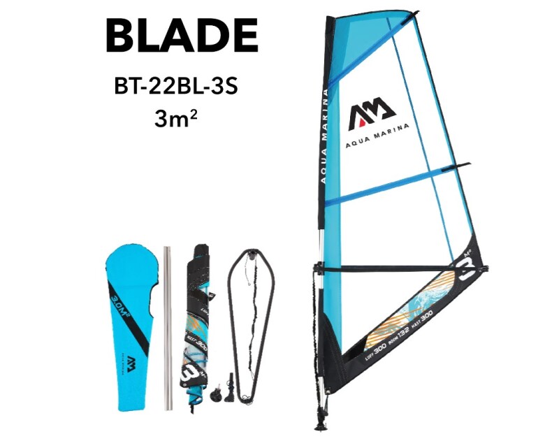 Purjed Aqua Marina BLADE 3.0 m² SUP laua jaoks BT-22BL-3S