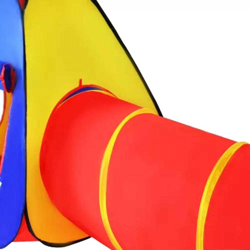 Laste mänguväljaku telk koos tunneliga ja telgiga