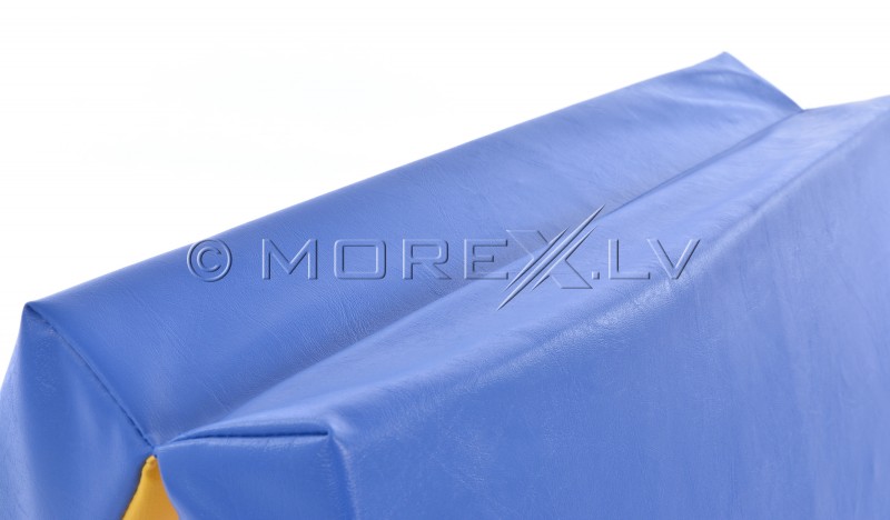 Leather safety mat 66x120cm blue-yellow