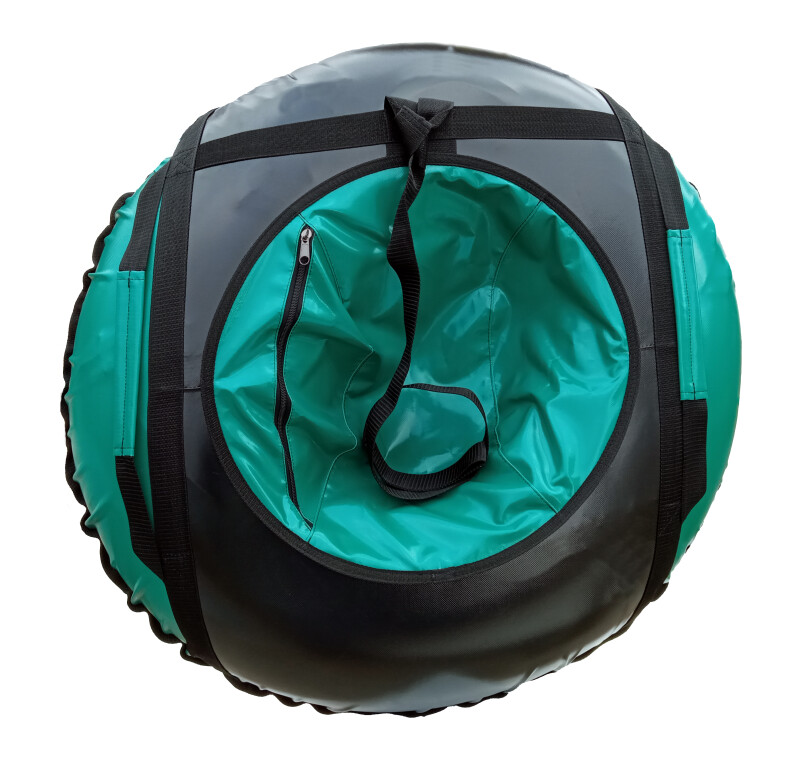 Täispuhutav kelk-lumetuub “Snow Tube” 110 cm, Must-Roheline