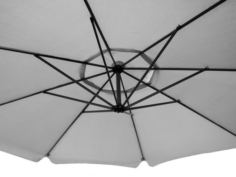 Солнцезащитный зонт на подставке, 3 м, тёмно серый