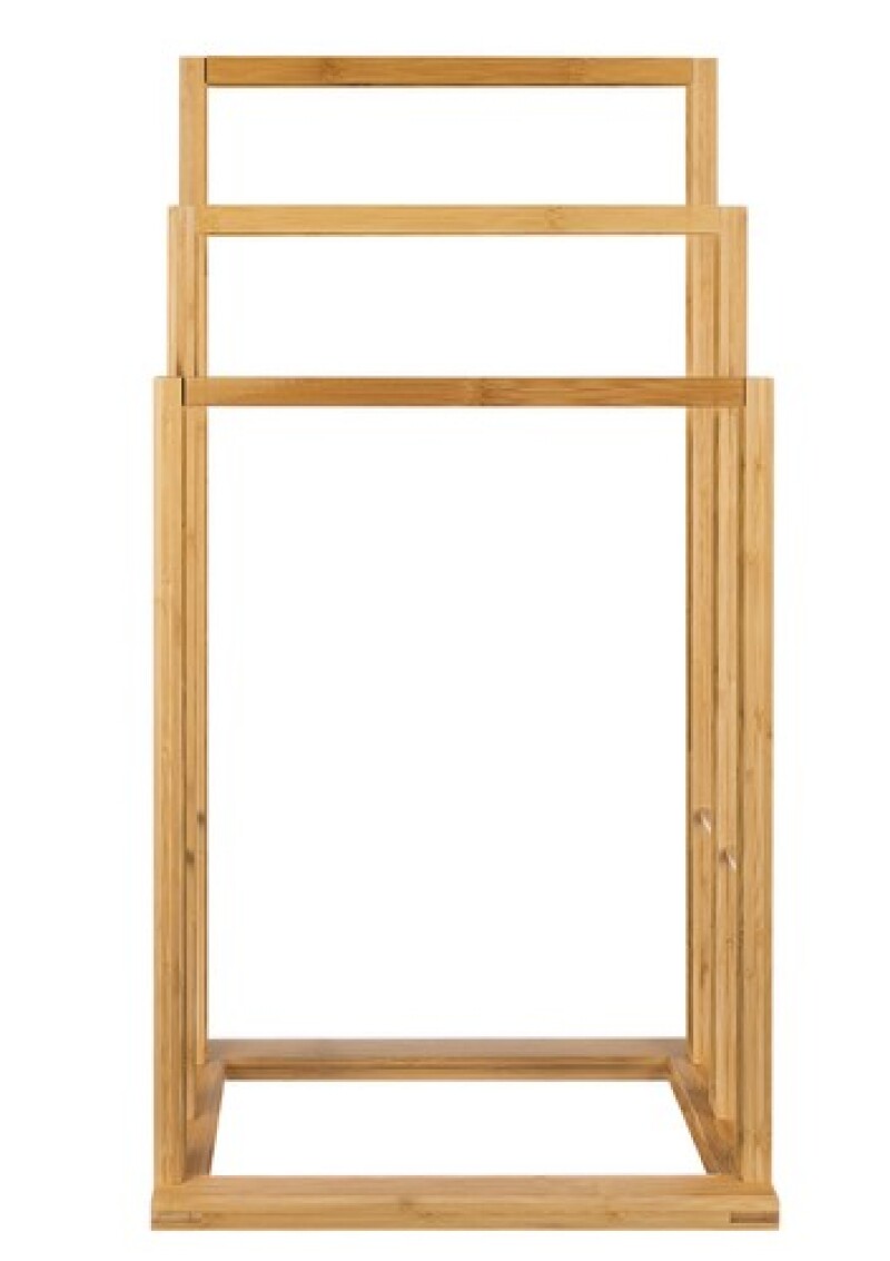 Bamboo stand for towels, bamboo hanger 42x24x80 cm