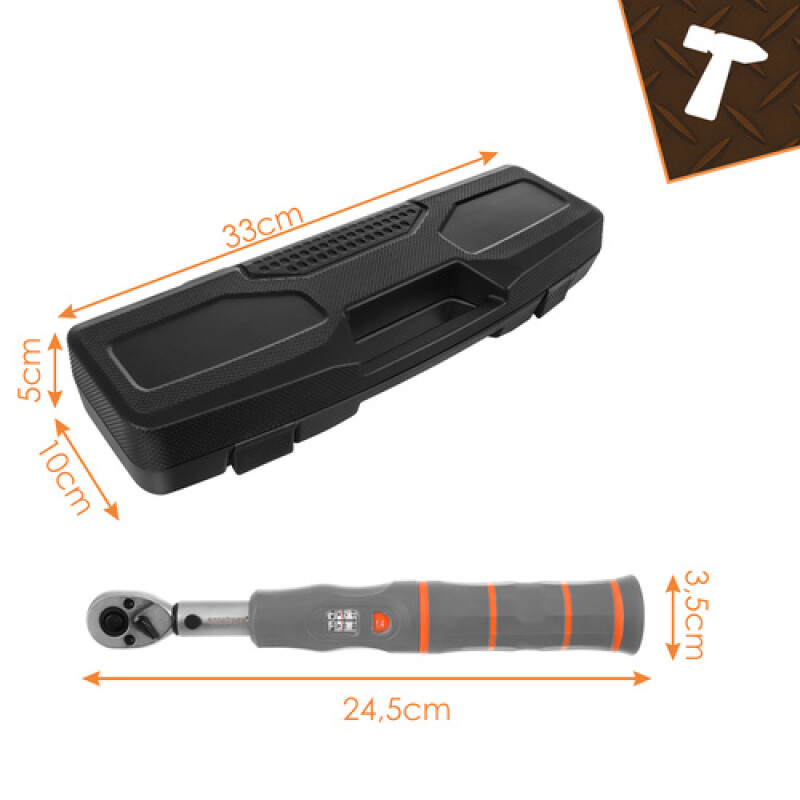 Dinamomeetriline võti 1/4 2-26 Nm parem/vasak narrega