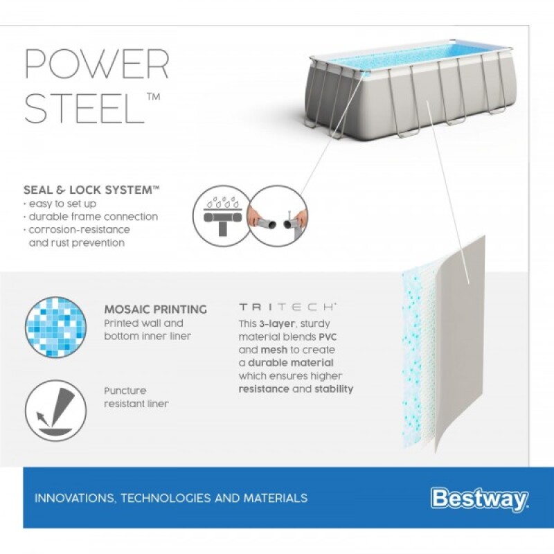 Bassein Bestway 56441 Power Steel 404x201x100 cm
