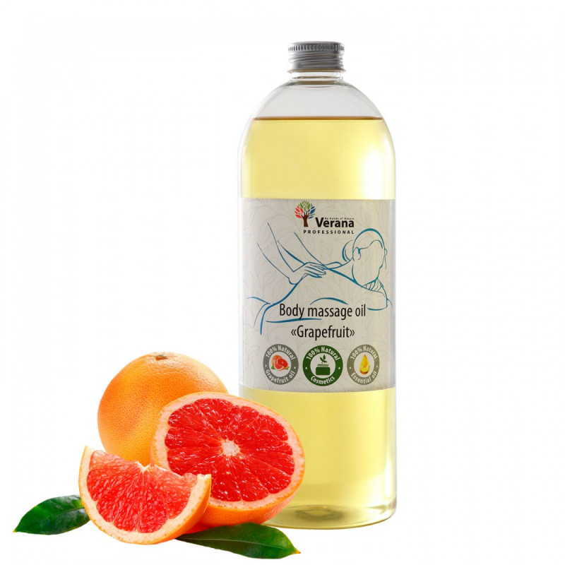 Массажное масло для тела Verana Professional, Грейпфрут 1 литр