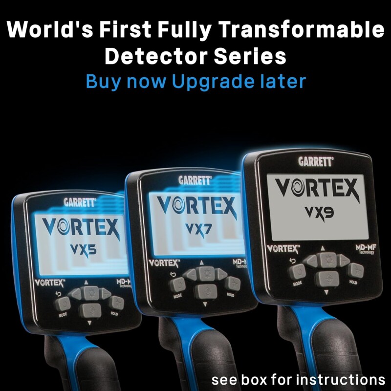 Metal Detector Garrett Vortex VX5 with 8.5" x 11" DD Vortex Raider™ Searchcoil