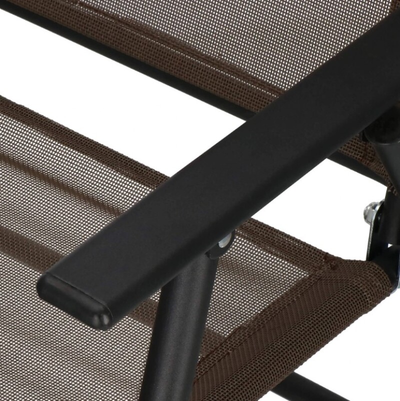 Складной уличный стул 45x52x92 см, коричневый