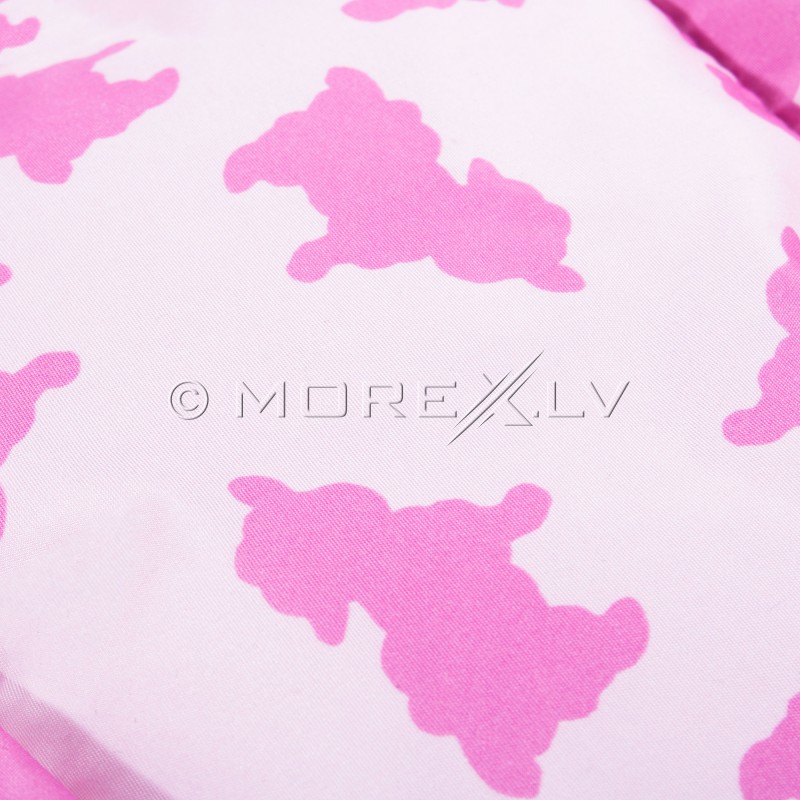 Детский спальный мешок для прогулок SB007 розовый с принтом