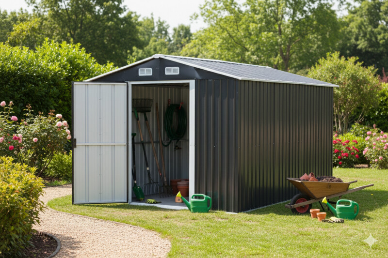 Metal Garden Storage Shed, 312x257x212 cm