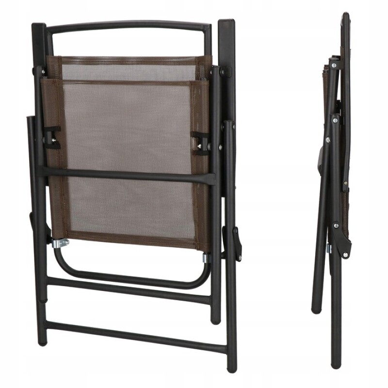 Folding outdoor chair 45x52x92 cm, brown