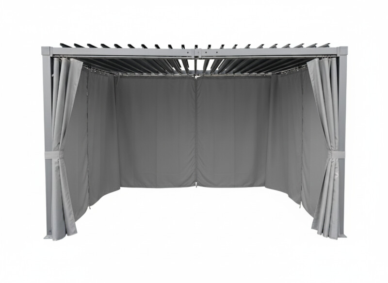 Külgkardinate komplekt 3x4 m pergolale (Täiskomplekt — 4 tk)