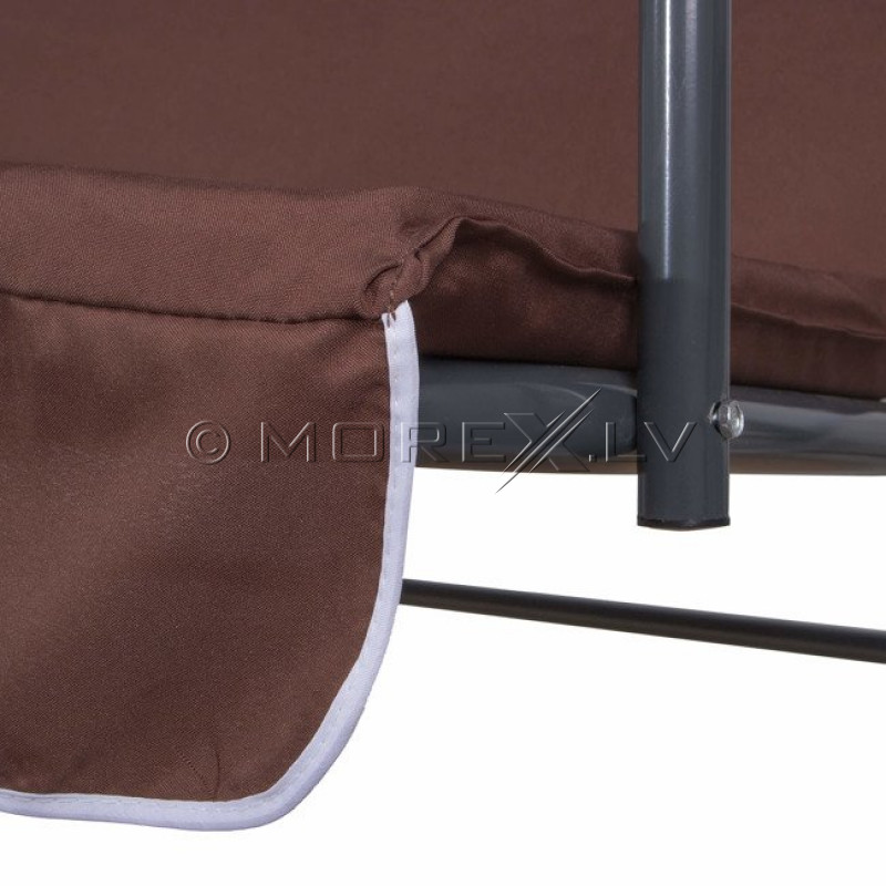 Garden swing, 170x110 cm, 3-seater, brown (Swing sofa)