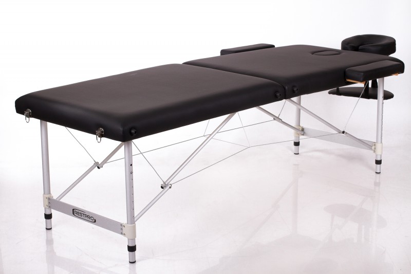 Kokkupandav massaažilaud RESTPRO® ALU 2 (L) Black